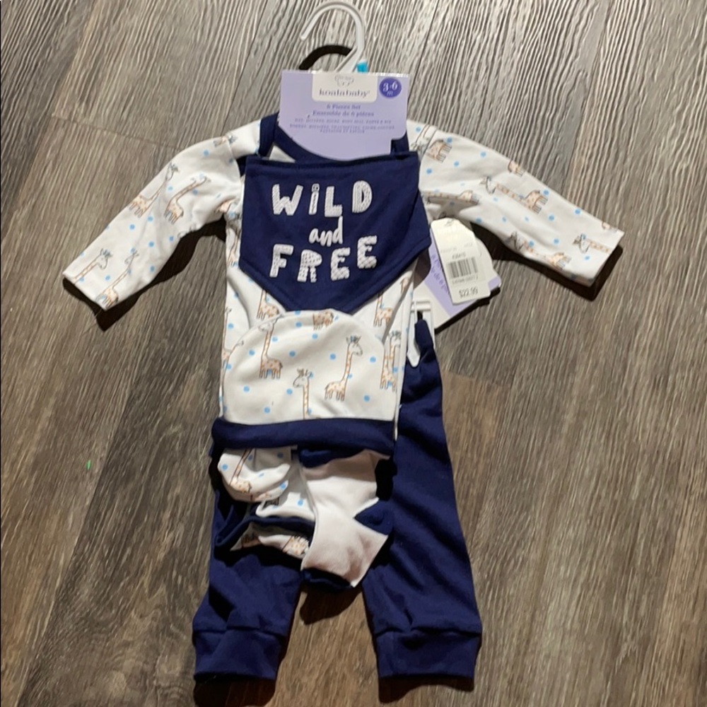 Koala Baby 6 Pc Clothing Set Sz 3-6 mth NWT